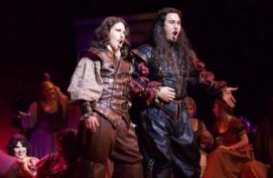 James Eder (Leporello) and Makoto Winkler (Don Giovanni) (Photo by Ryan Colbert)
